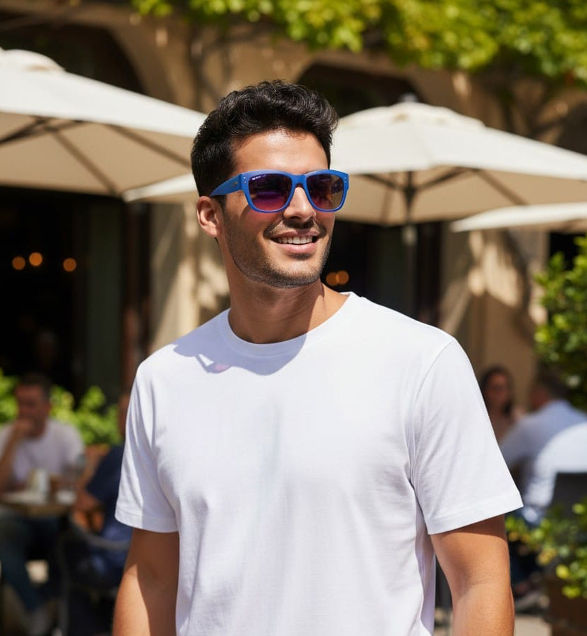 Nova Blue UV Protected Wayfarer Sunglasses for Men & Women | Stylish Casual Eyewear