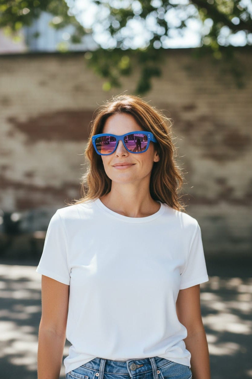 Nova Blue UV Protected Wayfarer Sunglasses for Men & Women | Stylish Casual Eyewear